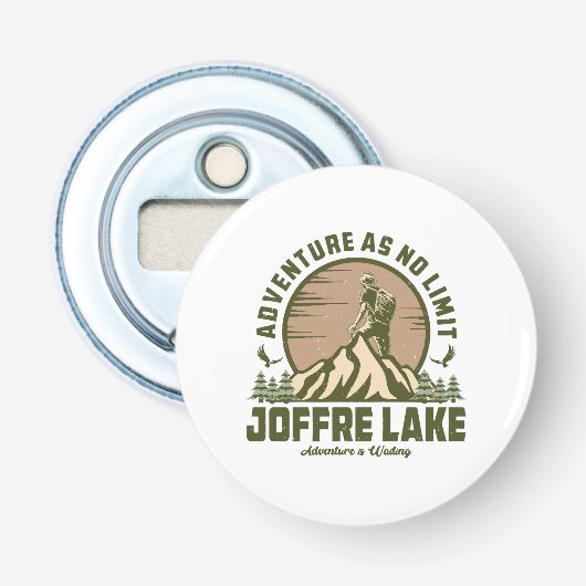 Décapsuleur Randonnée Rétro au lac Joffre (Devant)