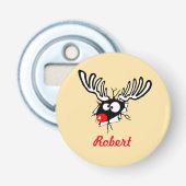 Décapsuleur Renard customisé fou rouge (Devant)