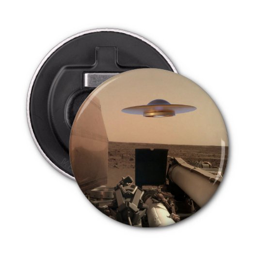 Décapsuleur Rencontre avec la soucoupe UFO Alien Mars InSight (Devant)