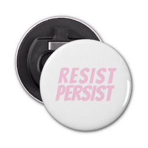 Décapsuleur "Resist Persist" rose pâle blanc