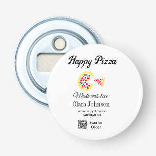 Décapsuleur Restaurant de pizza café pizzeria scannez le code