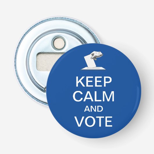 Décapsuleur Restez calme et votez 2026 (Devant)