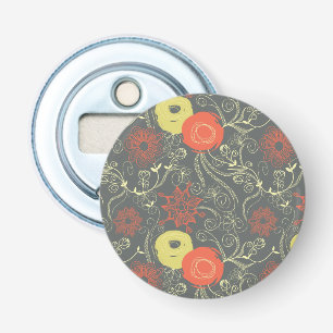 Décapsuleur Rétro motif floral 2