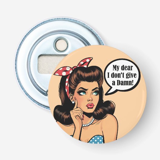 Décapsuleur Retro Pinup_ Mon Cher (Devant)