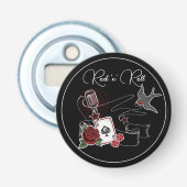 Décapsuleur Rock & Roll Music Microphone de tatouage Rockabill (Devant)