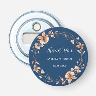 Décapsuleur Rose dorée florale botanique vintage aquarelle Dai
