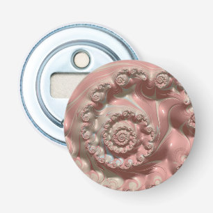 Décapsuleur Rose et Blanc Fractale 3D ~