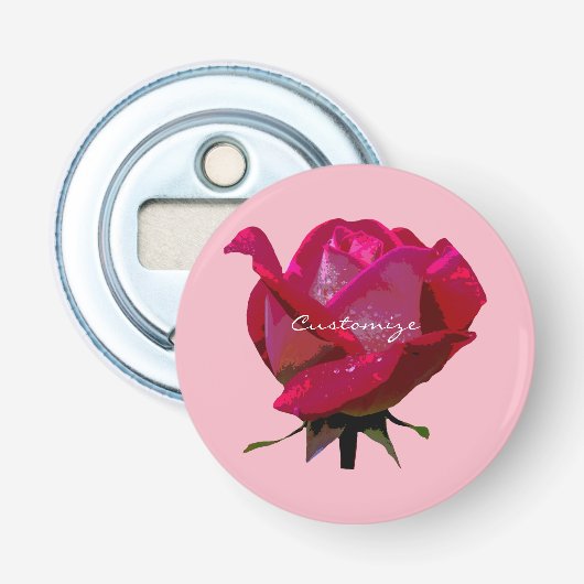Décapsuleur rose rouge simple Thunder_Cove toute couleur (Devant)