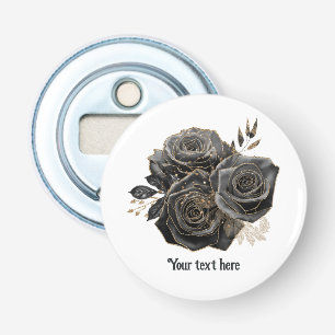 Décapsuleur Roses noires personnalisées gothiques vintage