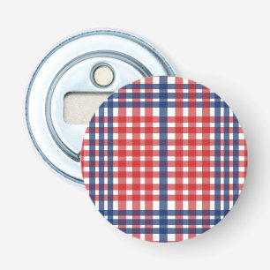 Décapsuleur Rouge blanc et bleu En vichy plaid