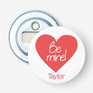 Décapsuleur Rouge et blanc Soyez mon coeur