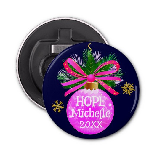 Décapsuleur Ruban rose unique (Devant)