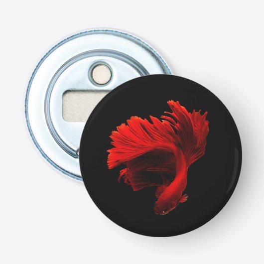 Décapsuleur Ruby Red Siamese Lutter contre le poisson (Devant)