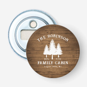Décapsuleur Rustic Country Famille Cabines Arbres Bois Planche