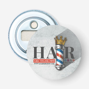 Décapsuleur Salon de coiffure Barber Hair Shop King Crown Mât