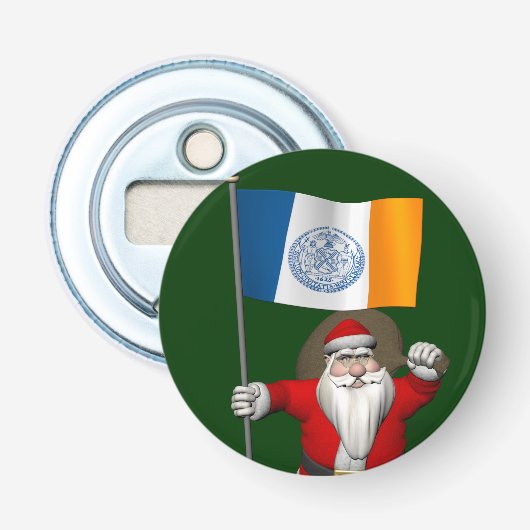 Décapsuleur Santa Claus With Ensign Of New York (Devant)