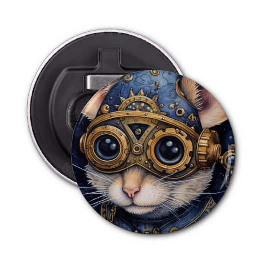 Décapsuleur Saupoudrer Chapeau Haut Steampunk (Devant)