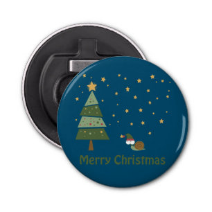 Décapsuleur Scène de Noël de l'escargot d'elfe