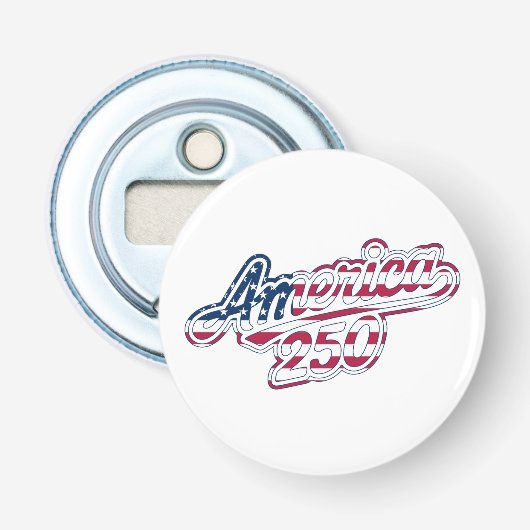 Décapsuleur Script Drapeau Semiquincentenaire America 250 (Devant)