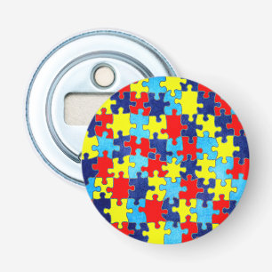 Décapsuleur Sensibilisation sur l'autisme-Puzzle par Shirley T