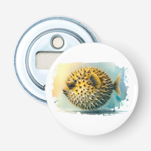 Décapsuleur Série d'aquarelles : Poisson soufflé