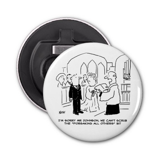 Décapsuleur Service de l'église mariage Vicar ne peut pas frot (Devant)