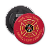 Décapsuleur Service d'incendie Maltese Cross VVV (Devant)