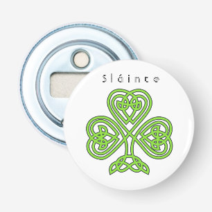 Décapsuleur Shamrock de design celtique Saint Patrick's Day Sa