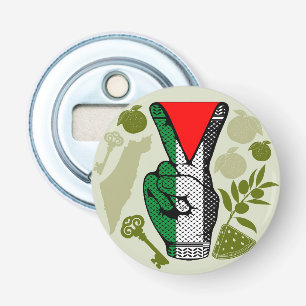 Décapsuleur Signe de victoire à la main Résistance Symbole du