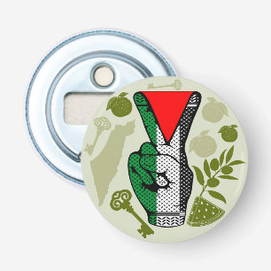Décapsuleur Signe de Victoire Main Résistance Symbole Triangle