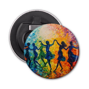 Décapsuleur Silhouettes colorées dansant