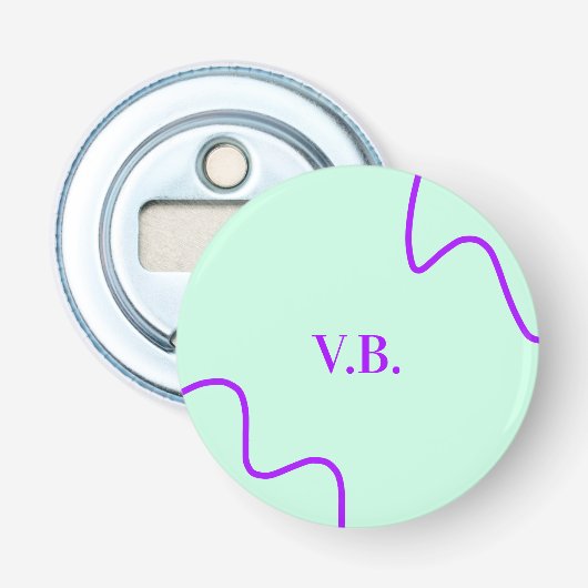 Décapsuleur Simple couleur unie ajouter nom texte monogramme  (Devant)