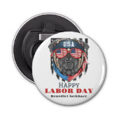 Décapsuleur Simple Elegant Labor Day avec le drapeau américain (Devant)