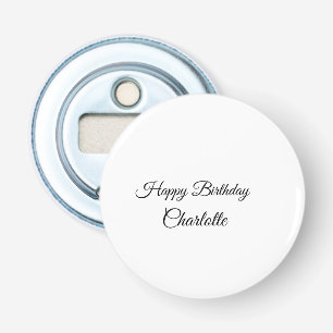 Décapsuleur SIMPLE MINIMAL.CUTIE AJOUTER NOM BÉBÉ joyeux anniv