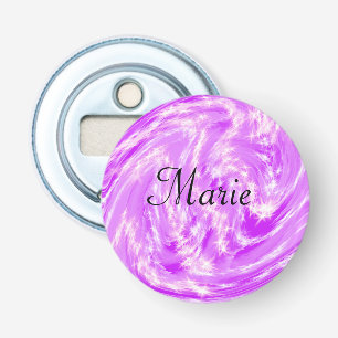 Décapsuleur simple minimal léger pastel rose ajoutez votre nom