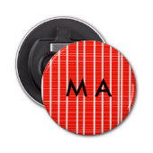 Décapsuleur Simple monogramme ajouter votre nom lettre man min (Devant)