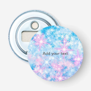Décapsuleur Simple paillettes bleues scintillantes étoiles ajo