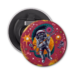 Décapsuleur Singes bizarres dans l'ouverture de la bouteille s