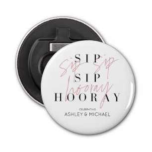 Décapsuleur Sip Sip Hooray Black White Pink