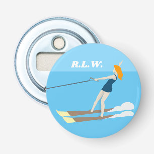 Décapsuleur Ski nautique de style vintage