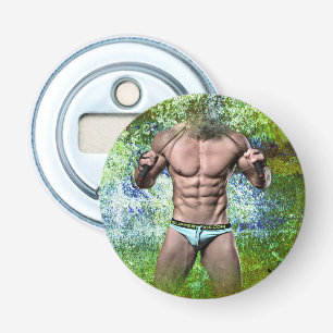 Décapsuleur SlipperyJoe's blanc musculaire sexy homme speedo n