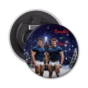 Décapsuleur SlipperyJoe's décoré enneigé de Noël tre