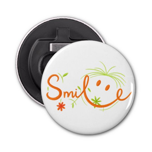 Décapsuleur Smile Brush Style Line Art | Bottle Opener (Devant)