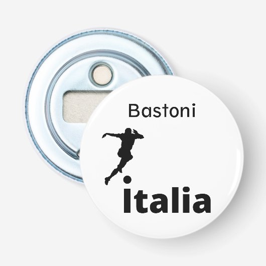 Décapsuleur Soccer Italie, personnalisable (Devant)