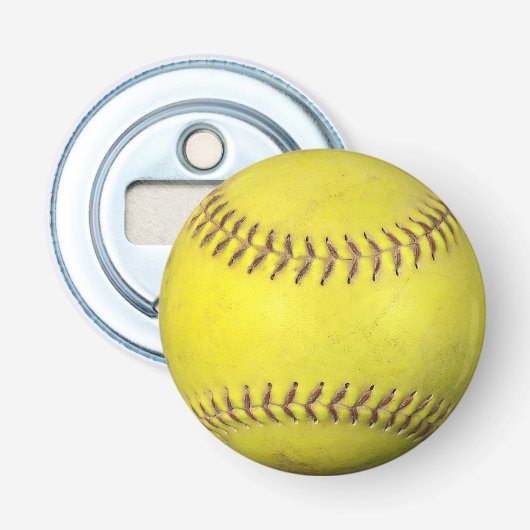 Décapsuleur Softball jaune (Devant)