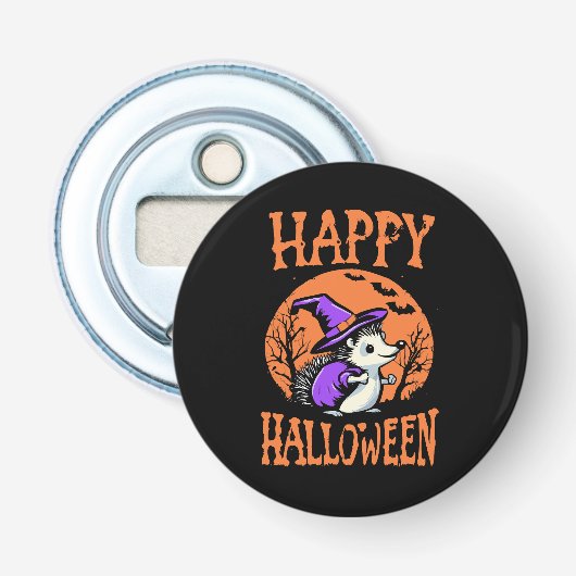 Décapsuleur Soricidé de Halloween heureux Sorcière (Devant)