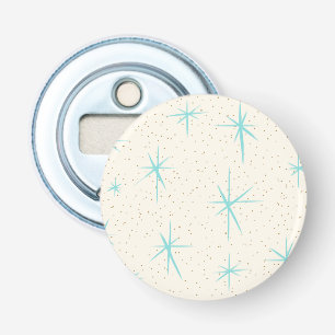 Décapsuleur Space Age Turquoise Starburst bouton Ouvrir boutei