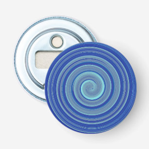 Décapsuleur spirale bleue et turquoise