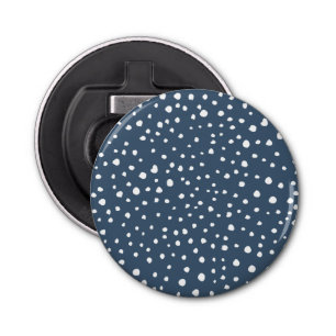 Décapsuleur Spots Dalmatiens Bleus Marine, Points Dalmatiens,