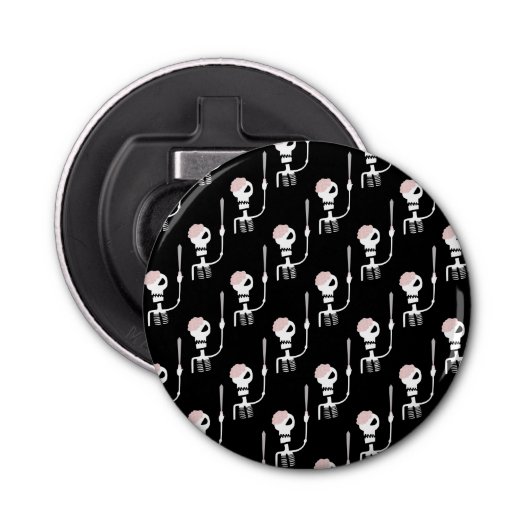 Décapsuleur Squelette d'Halloween avec épée (Devant)